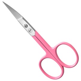 K-Pro Nail Scissors Fingernail Scissors for Men and Women Stainless Steel 1 Piece (Pink)