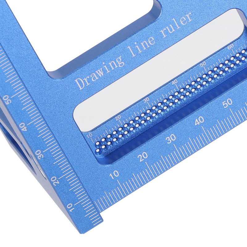 3D Multi Angle Measuring Ruler 45 90 Degree Aluminum Alloy