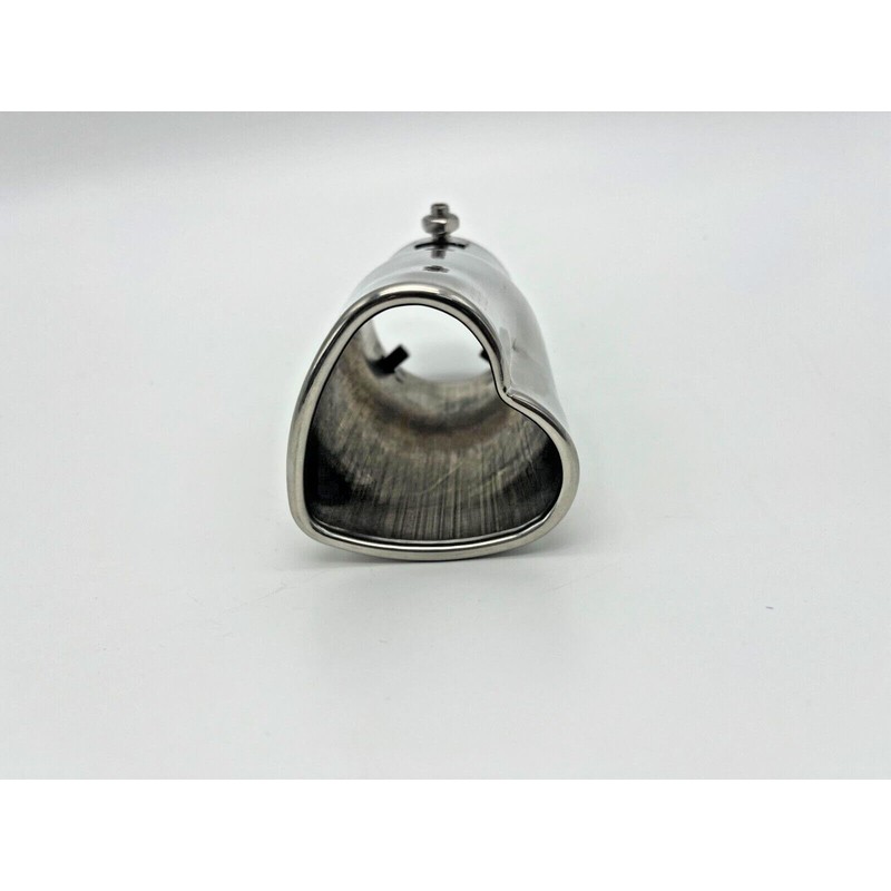 Love Heart Exhaust Tip 80mm Stainless Steel Car Straight Tail
