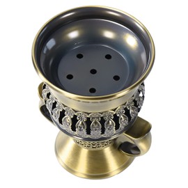 Bakhoor - Quemador de incienso de carbón, quemador de resina de incienso, discos de carbón de incienso, kit Bukhoor con mango de Mtal, pinzas para yoga, spa, aromaterapia, oficina, decoración del