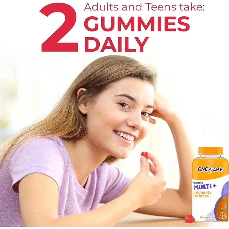 One A Day Teens Multivitaminico Completo 120 Gomitas Sabor Frutas