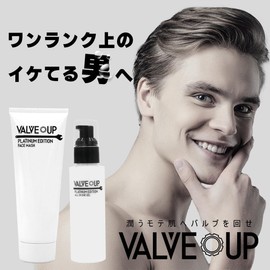  VALVE UP Men's Face Wash   All-in-One Gel Salon Exclusive Made in Japan Face Cleansing Skin Care Men's Basic Cosmetics Cosmetics Men For men using cosmetics for the first time
