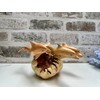 MAISONICA Dolphin Family Ornament Sculpture - Hand Carved Wooden Art