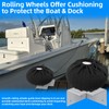 Boat Dock Bumpers Wheel with Dock Wheel Fender Covers,Corner Mount