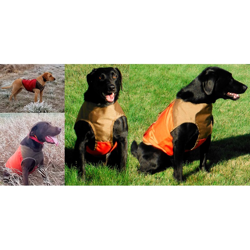 CUGA Vest Serious Protection for The Active Dog (MED, Orange/Coyote)