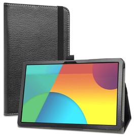 LiuShan for OXTAB OX Tab 10 Case,Chuwi Hi10 Xpro case,PU Leather Slim Folding Stand for 10.1" OXTAB Tab 10 OX-P010-2 (3 Camera)/OX 10 Tab Ox-p010 (Rectangular Camera) / Chuwi Hi10 Xpro Tablet,Black
