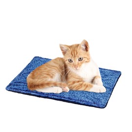 MARUNDA Self Warming Cat Bed, Super Soft Cat Dog Pet Bed, Super Soft Cat Dog Pet BedThick Fabric, Double-Sided Usable Washable, Non Electric.