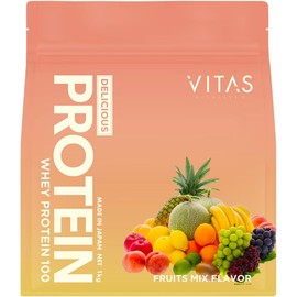 VITAS Whey Protein 100 Fruit Mix Flavor WPC Protein Made in Japan 1kg
