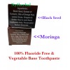 Essential Palace Organic 6 Tubes Mix Toothpaste " MORINGA &