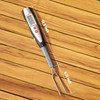 lfcforldx Meat Thermometer Fork with Electronic Ready Alarm, Digital Cooking