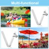 PATIKIL 6.5x4mm Kayak Paddle Snaps, 6 Pack Tent Pole Clips