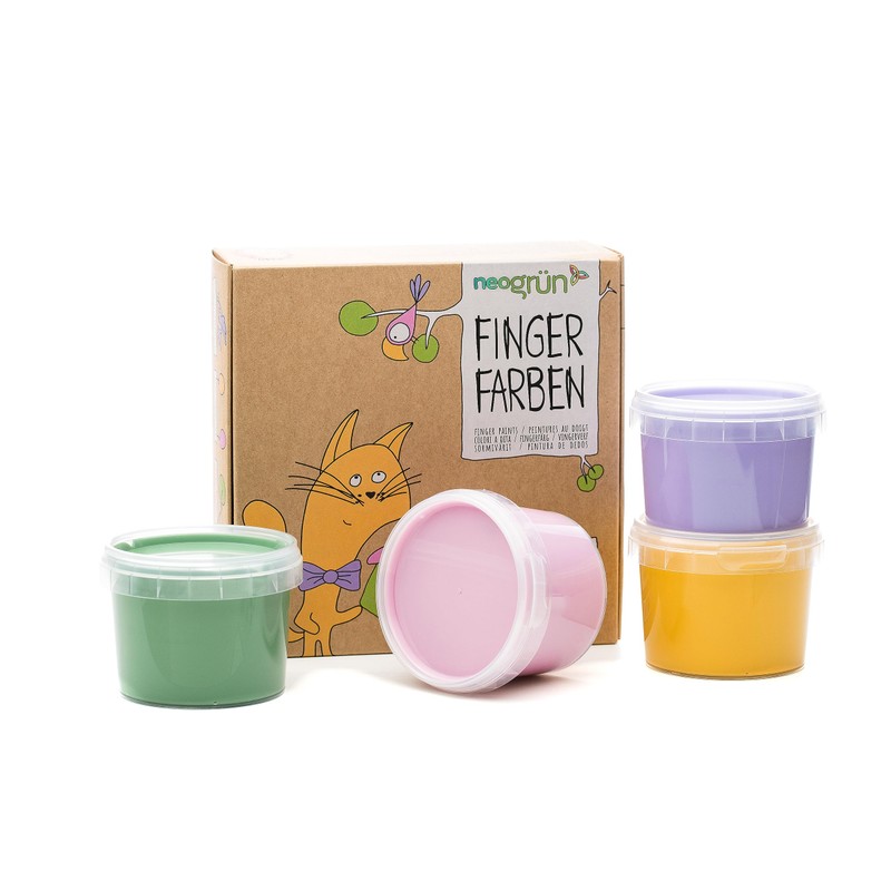 neogrün Luka 50101 Finger Paint Set of 4