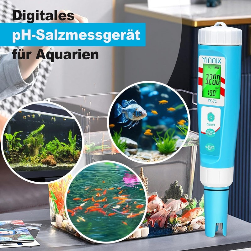 pH Chlor Messgerät, Pool pH Leitfähigkeit Messgerät, Digitales ORP Messgerät,