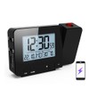 Sonew Projection Alarm Clock, Dimmable LED Digital Clock with 180°