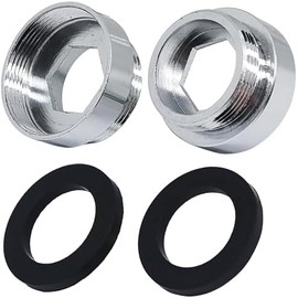 Adaptador de Aireador para Grifo para Purificador de Agua, Conector Hembra de 24mm x Macho de 1mm a 22mm, Adaptador de Grifo con Detalles de Latón, Conector de Grifo con Aireador para Baño y Cocina