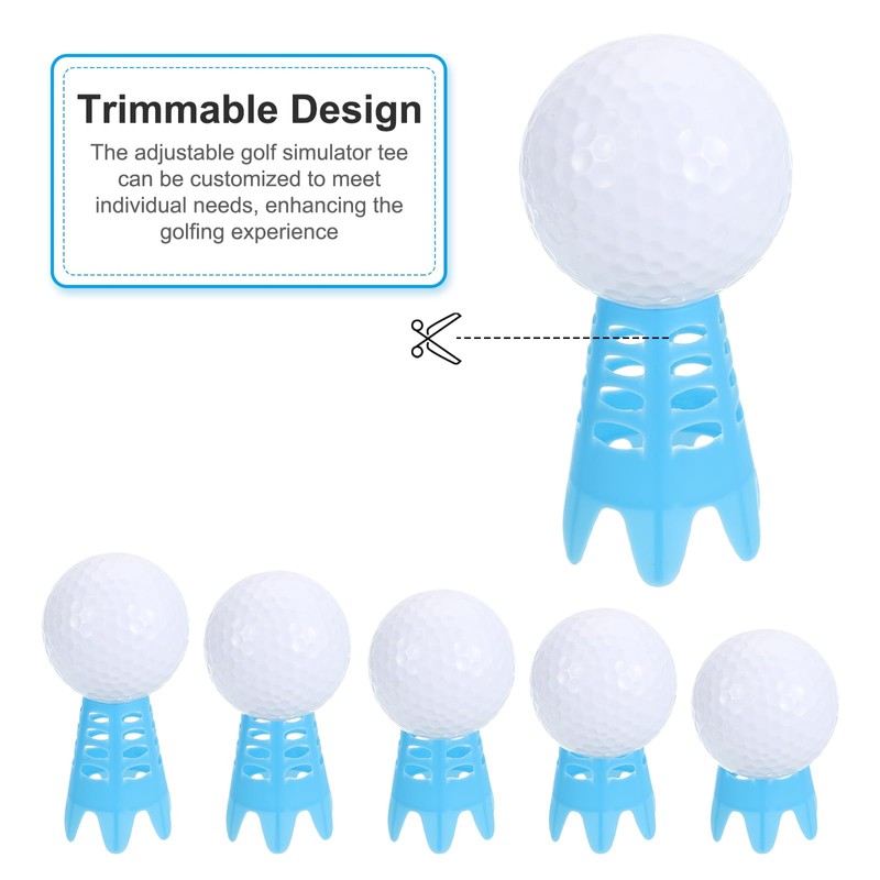 PATIKIL Golf Simulator Tees, 8 Pack Plastic Golf Tees Mat
