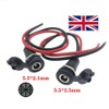 Waterproof 5.5x2.1/2.5 (mm) Panel Mount Female Jack Socket DC Power