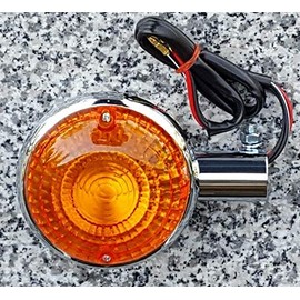 i5 Amber Lens Chrome Turn Signal for Yamaha Virago 250 535 750 1100, VMax, V-Max, Road Star, Royal Star, V-Star 250 650 1100.