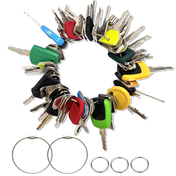 62 Heavy Equipment Keys Master Set Construction Excavator Operator Keys