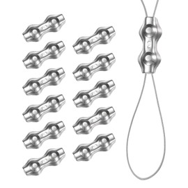 M METERXITY 12-Pack M2 Wire Rope Clips Duplex Double Bolt Stainless Steel Wire Rope Cable Clamps Fit for 1/16 Inch Diameter Wire Cable Wire Rope Clamp