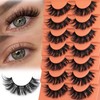 False Eyelashes Natural Lashes Mink 18mm Wispy Eyelashes C Curl