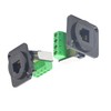 FENGHAISHUN RJ11 D-Type Keystone Telephone Jack Modular Panel Crimping Data