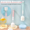 Sponge Bottle Brushes 3 Piece Baby Bottle Brushes Long Handle