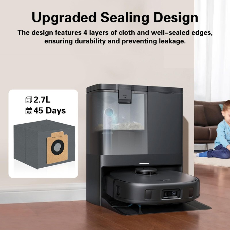 12 Pack Dust Bags Compatible with Eufy Clean X8 Pro