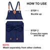 ZOMAO Chef Apron for Women Men with Large Pockets, Cotton