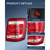 Nilight Taillight Assembly Compatible with 2008 2009 2010 2011 2012