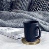 Kichvoe Brass Coasters for Drinks Bronze Gold Coasters Small Brass