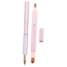 MERRYHAPY Portable Lip Brush Retractable Design Double-ended Lipstick Lip Gloss Applicator for Women