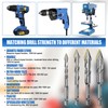 10 Pcs High Strength Eccentric Twist Drill Bit, 6/8/10/12mm High
