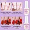 15ml Gel Nail Polish Base and Top Coat-2 Large Capacity,