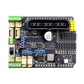 NULLLAB Motor Driver Hat for Arduino, Max 3A High Current, 4 DC or 2 Stepper or 4 Encoder Motors, 8 Servo Motors, PCA9685 Expansion Shield with PS2 Interface, Compatbile with UNO R3, Mega2560
