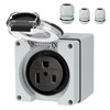 Suplevel 50 Amp Power Outlet Box, NEMA 6-50R 250 Volt