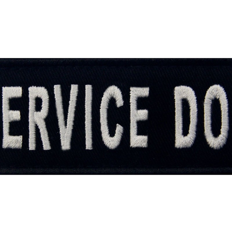 Service Dog Vests/Harnesses Emblem Embroidered Fastener Hook & Loop Patch,