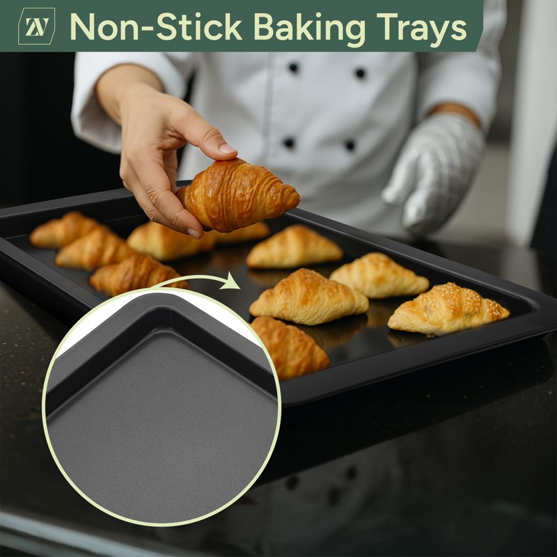 Zuvo - Baking Trays – 32cm Oven Trays for Baking,