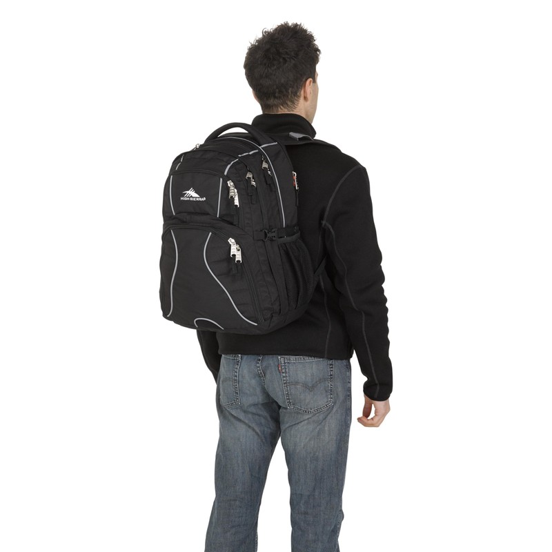 High Sierra Swerve Laptop Backpack, Black, One Size