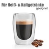 BigDean Set of 6 Double-Walled Espresso Cups 80 ml Gastro