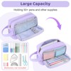 Alyvisun Large Capacity Pencil Case with 3 Compartments for Boys
