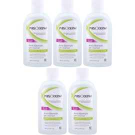 pHisoderm Anti-Blemish Gel Facial Wash-6 oz (Pack of 5)