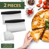 Joyfair 2Pcs Dough Scraper, Stainless Steel Dough Cutter with ABS