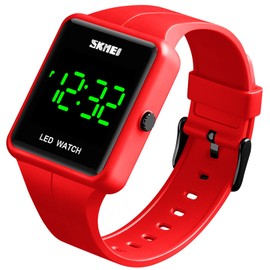 Gosasa Large Face LED Digital Watch Date Time 3Bar Waterproof Wristwatch Men Women Sports Watches