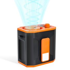 BEYOND BREEZE Portable Waist Fan, Personal Belt Fan with 6000mAh Battery, 100 Speeds & 12500RPM Strong Airflow, Rechargeable Wearable Clip-On Fan for Outdoor, Camping, Jobsite