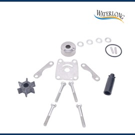 WATERLONG 6L5-W0078-00-00 Water Pump Repair Kit Impeller Replaces for Yamaha Outboard 3HP 1988-2002