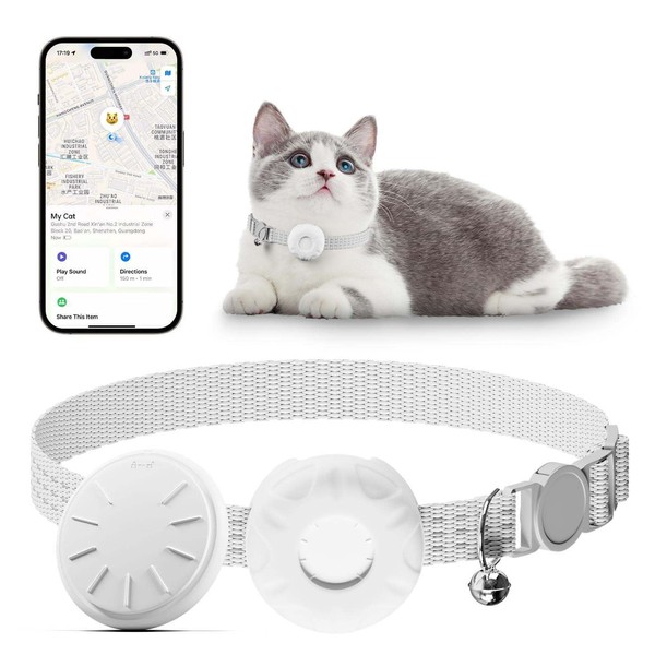 Cat GPS Tracker, Waterproof Pet Tracker for Cats, Cat GPS