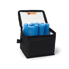 Ameda MYA Cool N Carry Breast Milk Storage System, Includes: Insulated Black Nylon Carry Bag, (3) Freezer Packs