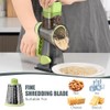 KEOUKE Rotary Cheese Grater Hand Crank Transparent - Shredder Slicer