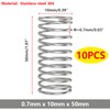 Ctyjia 10 PCS Compression Spring, 304 Stainless Steel Compressed Springs,